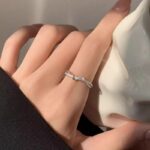 1PC  Beautiful Classic Style Engagement Ring, Exquisite Color, Elegant Bridal Wedding Party Accessory, Perfect Gift Jewelry For Women