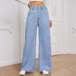 Wide Leg Jeans Straight Fashion Casual Straight Pants Women's Comfortable Street Style Trousers